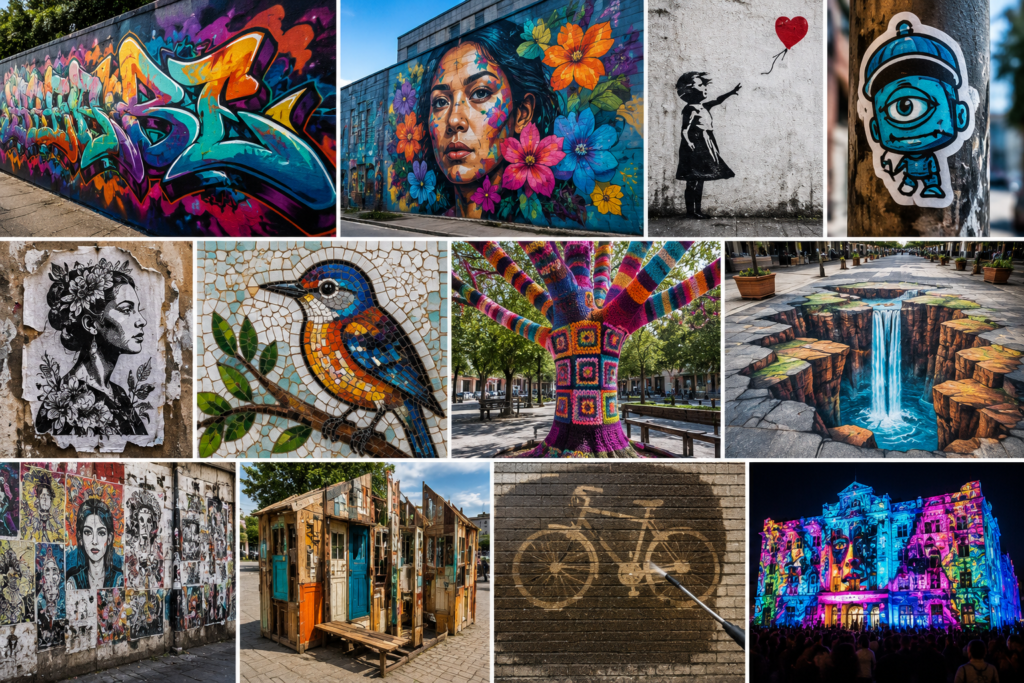 types of street art
