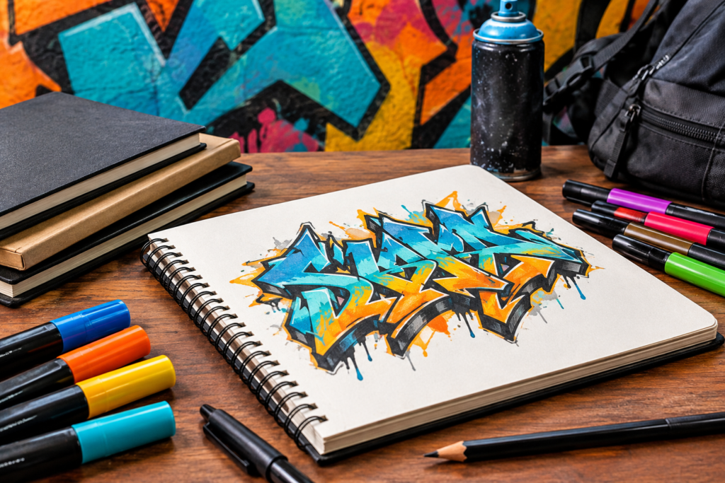 sketchbook for graffiti art