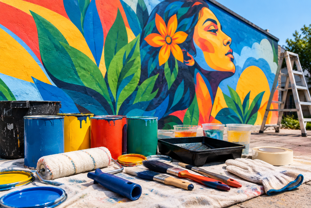 Best Exterior Wall Paint Combos for a Complete Mural Kit